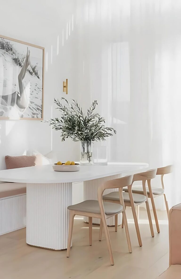 elevating spaces banquette dining area