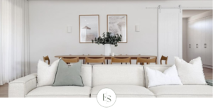 Common interior design mistakes in a living room including small rug, poor layout and incorrect artwork placement