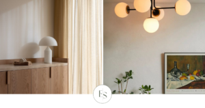 Lighting in interior design with layered lighting in a cosy living room