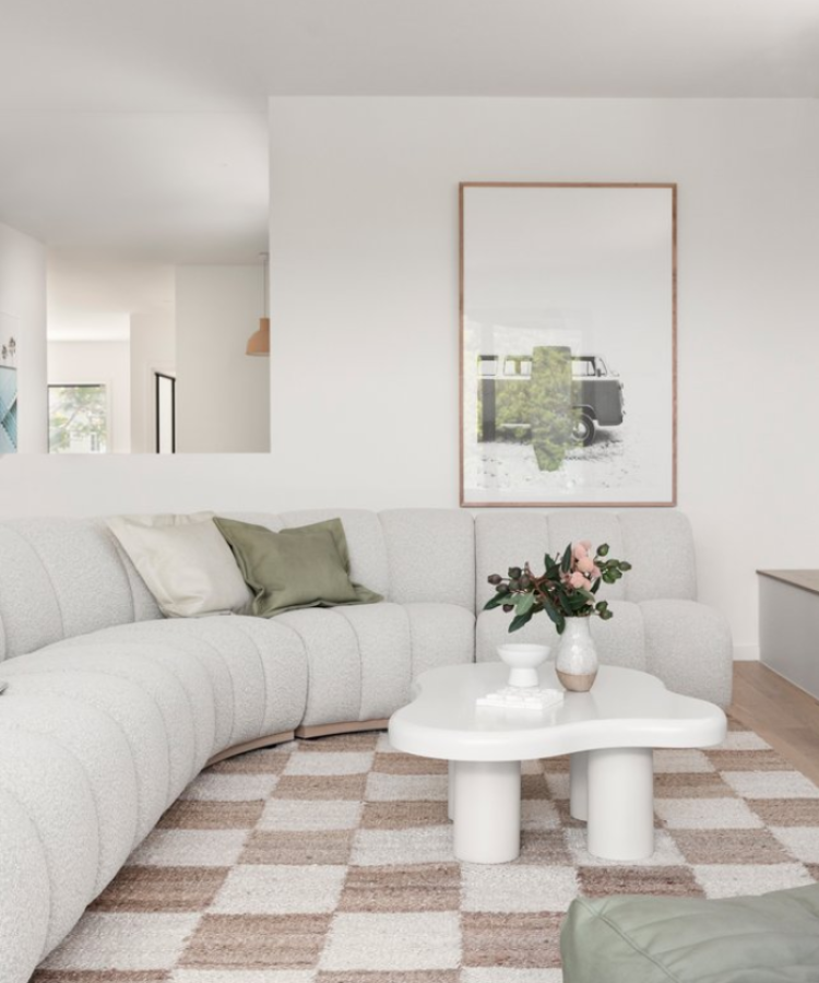 pastel retro living room with airy Australian design